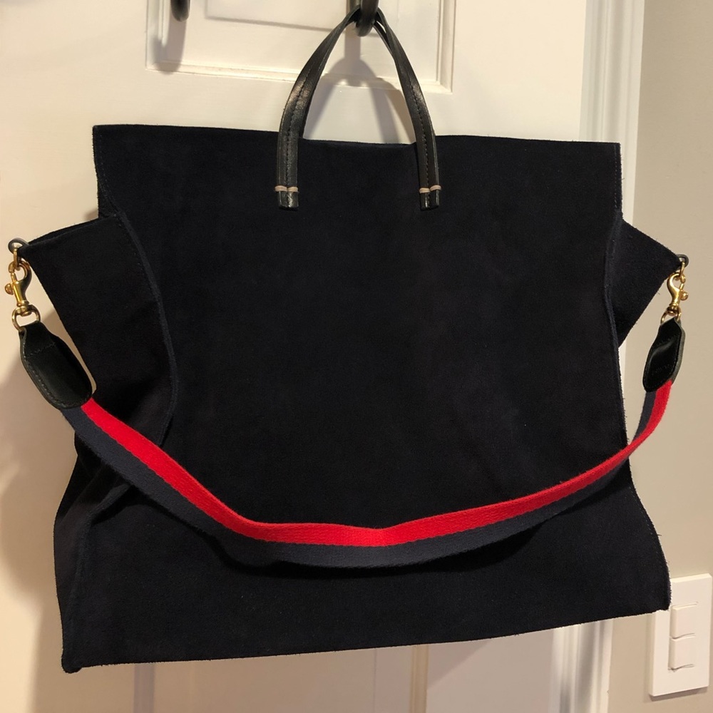 Clare V. Simple Slouchy Tote in Marine Navy Suede. ONLY USED TWICE!